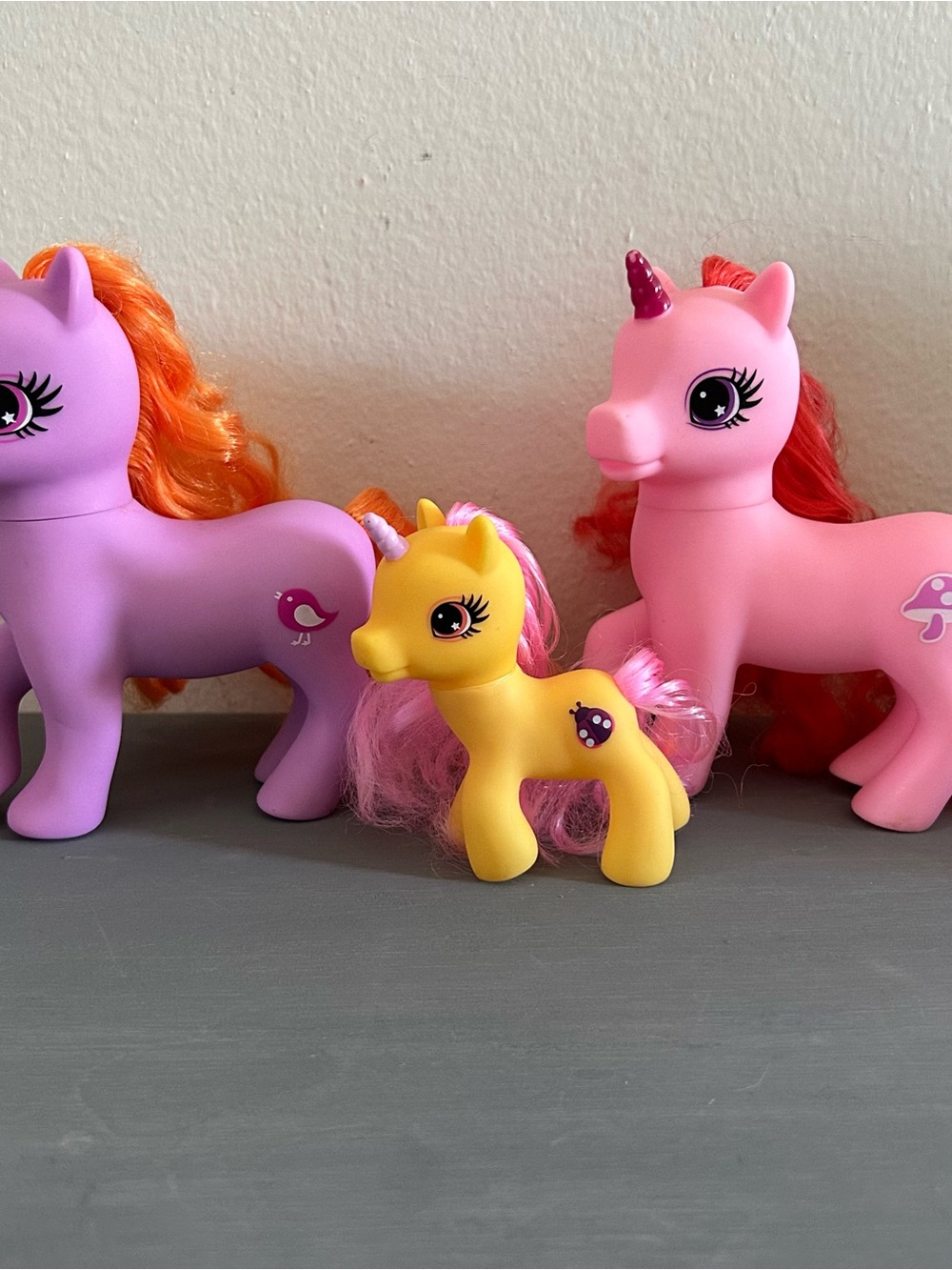 Gi Go Toys Unicorn Ponies My Little Pony Fakies Action Figures Toy Set of 3